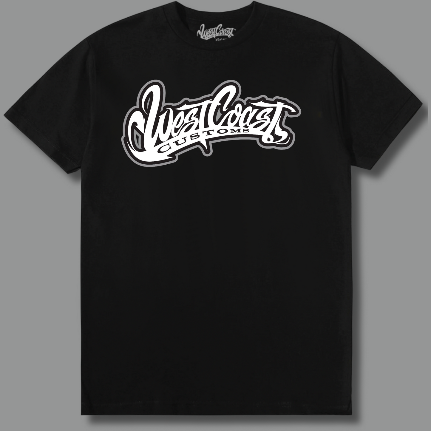 Wcc Black Tee-Multicolor Outline